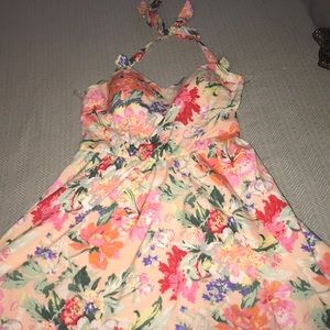 Floral Halter Dress